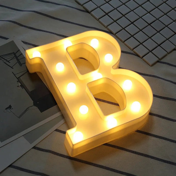 Vintage Marquee Letters with Lights | Romantic Night Decor | DIY Wedding & Event Alphabet Signs | Stylish Home Party Lamps - BacklitLEDsign