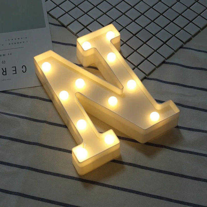 Vintage Marquee Letters with Lights | Romantic Night Decor | DIY Wedding & Event Alphabet Signs | Stylish Home Party Lamps - BacklitLEDsign
