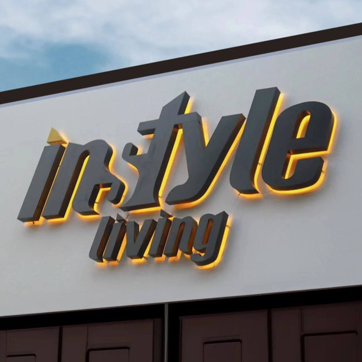 Hand Backlit Backlit Business Sign | Led Storefront Signs | Backlit Logo Sign ...