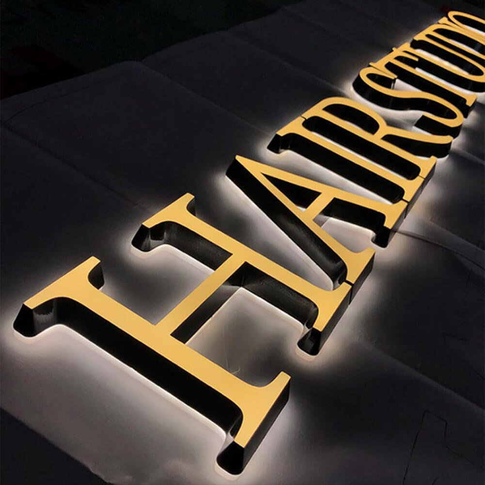 Company Acrylic Signs Frontlit and Backlit Electric 3D LED Acrylic Letter Sign Face-lit Signs and Backlit Logo Signs Lighted Business Signs - BacklitLEDsign