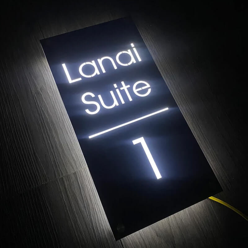 Lighted Address Plaques | Backlit Address Numbers | Lit House Numbers ...