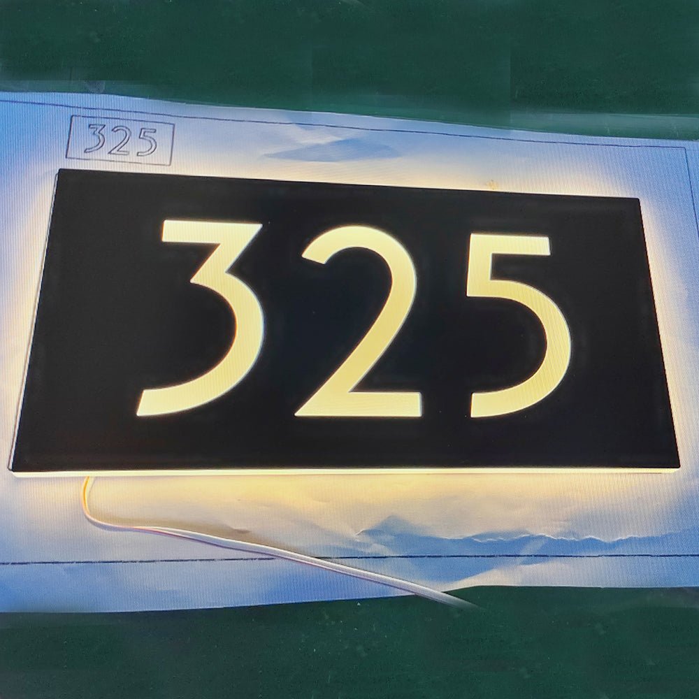 Led Address Numbers Sticker Illuminated Address Signs | Lighted Address Plaque for House ...