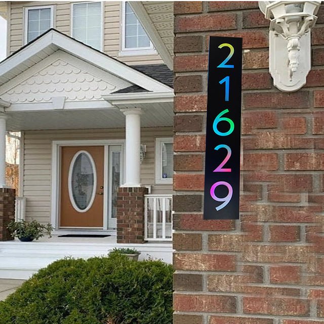 Lighted Address Plaque Solar Powered Address Sign – BacklitLEDsign