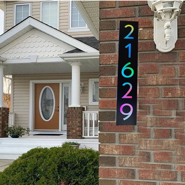 house numbers lighted lighted house address illuminated address plaque