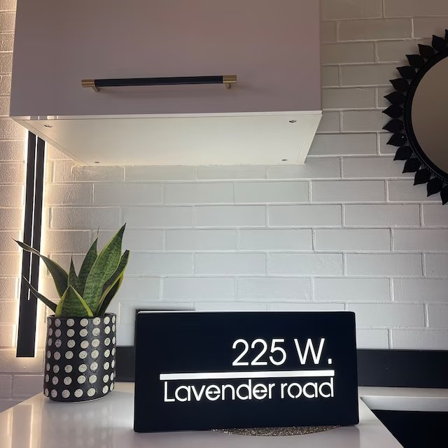 Custom Illuminated Address Numbers Lighted Address Plaque – BacklitLEDsign