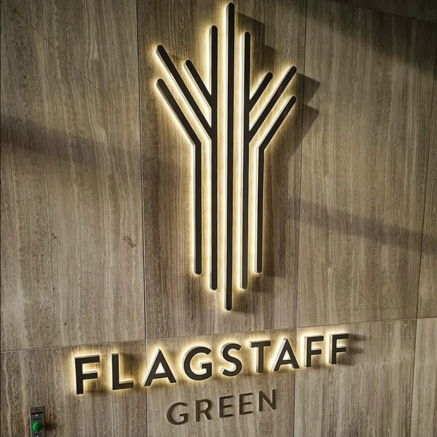 Business Logo Decals | Backlit Logo Sign | Metal Logo Sign – BacklitLEDsign