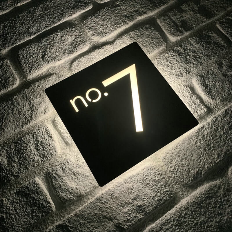 Illuminated Address Plaque | Light Up Address Signs | LED Address ...