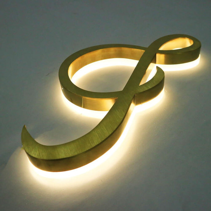 backlit metal logo backlit perspex signs halo backlit sign