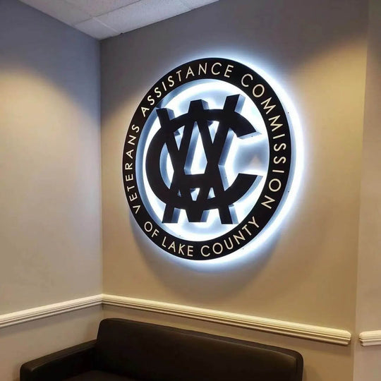 LED-illuminated Metal Logos - Custom Aluminum Signs – BacklitLEDsign