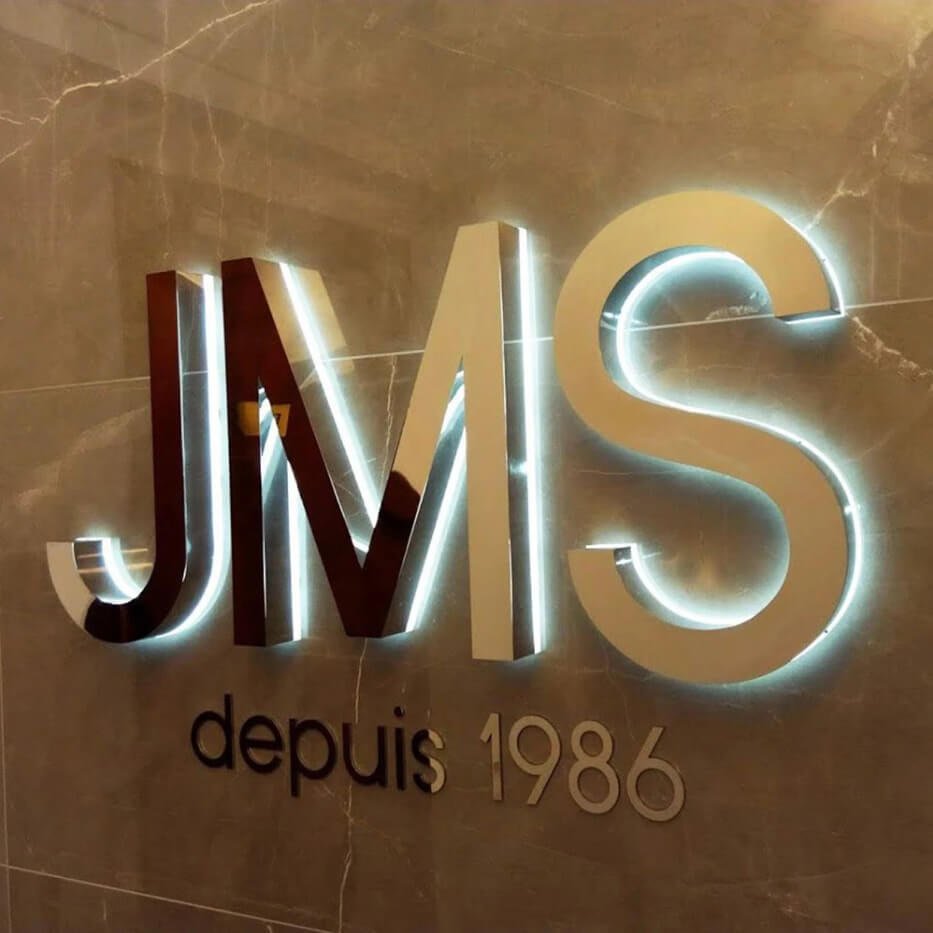 3D Metal Backlit Sign Custom Business Signs Led Logo Sign Maker ...