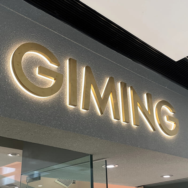 Backlit Letters Signage | Metal Letters | Business Wall Lettering ...