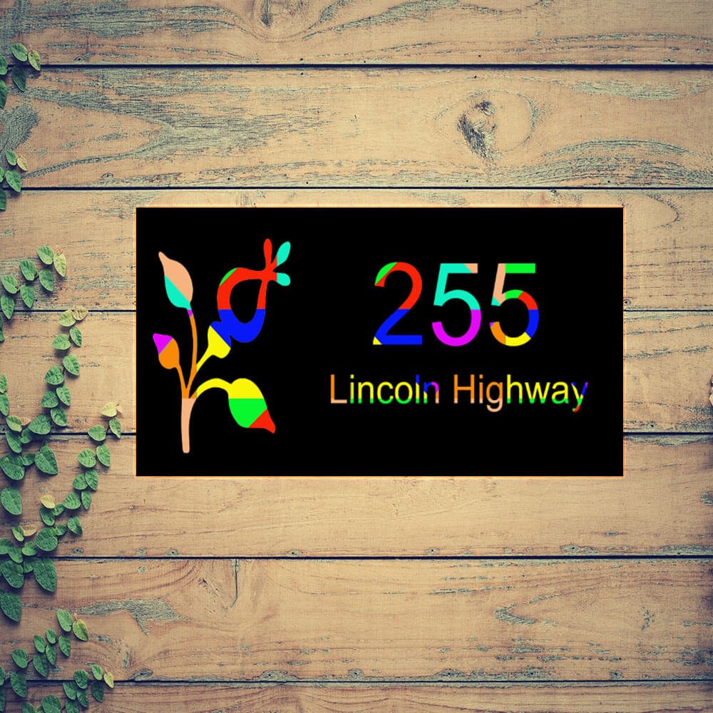led address light lighted address signs for house led mailbox numbers led house signs