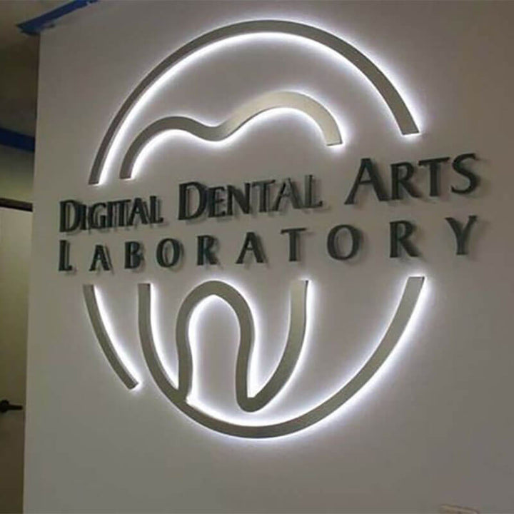 Dentistry Logo Design making a backlit sign business signs outdoor lighted