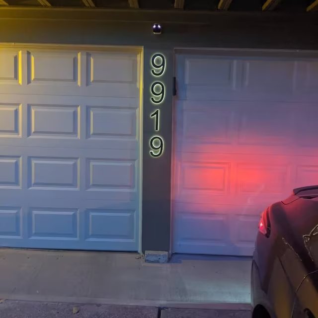 house number led signs -modern house numbers with light