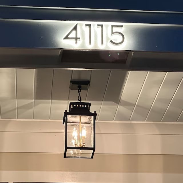 Everlite LED Backlit House Numbers Door Number Lighting House Numbers ...