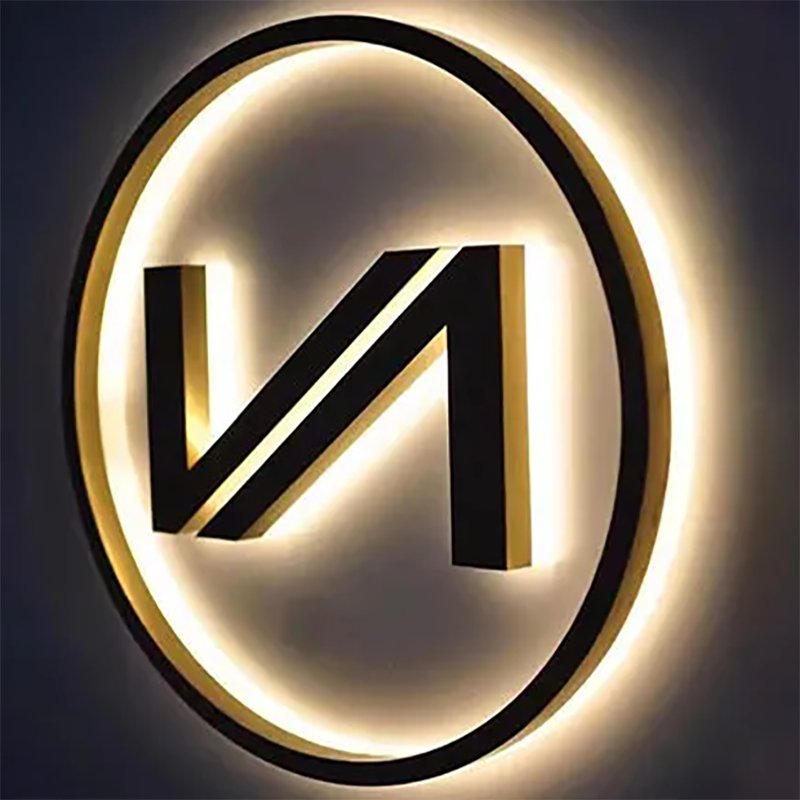 Illuminated Backlit Signs Backlit Metal Logo Business Signs ...