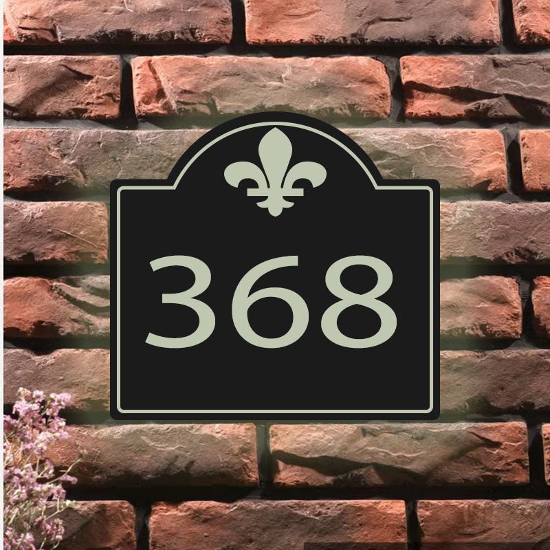 modern backlit house numbers address plaque modern metal address signs
