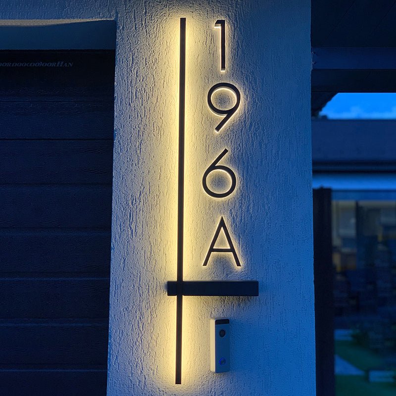 Illuminated House Numbers | Lighted House Numbers | Lit House Numbers ...