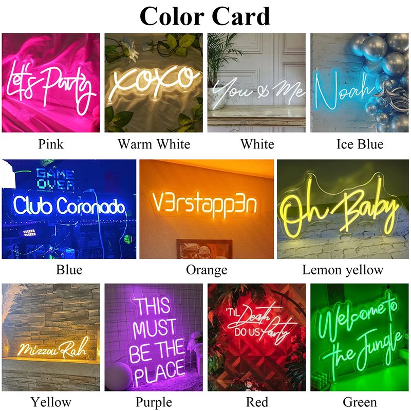 Led Neon Sign Lettering Personalized Dimmable LED Neon Signs | Neon Letter Lights – BacklitLEDsign