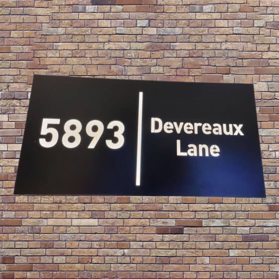 Led Address Plaque | Illuminated Address | Backlit Address Sign ...