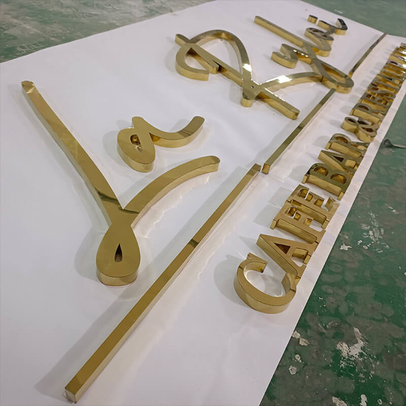 4 inch metal letters metal name signs for outdoors metal sign printing