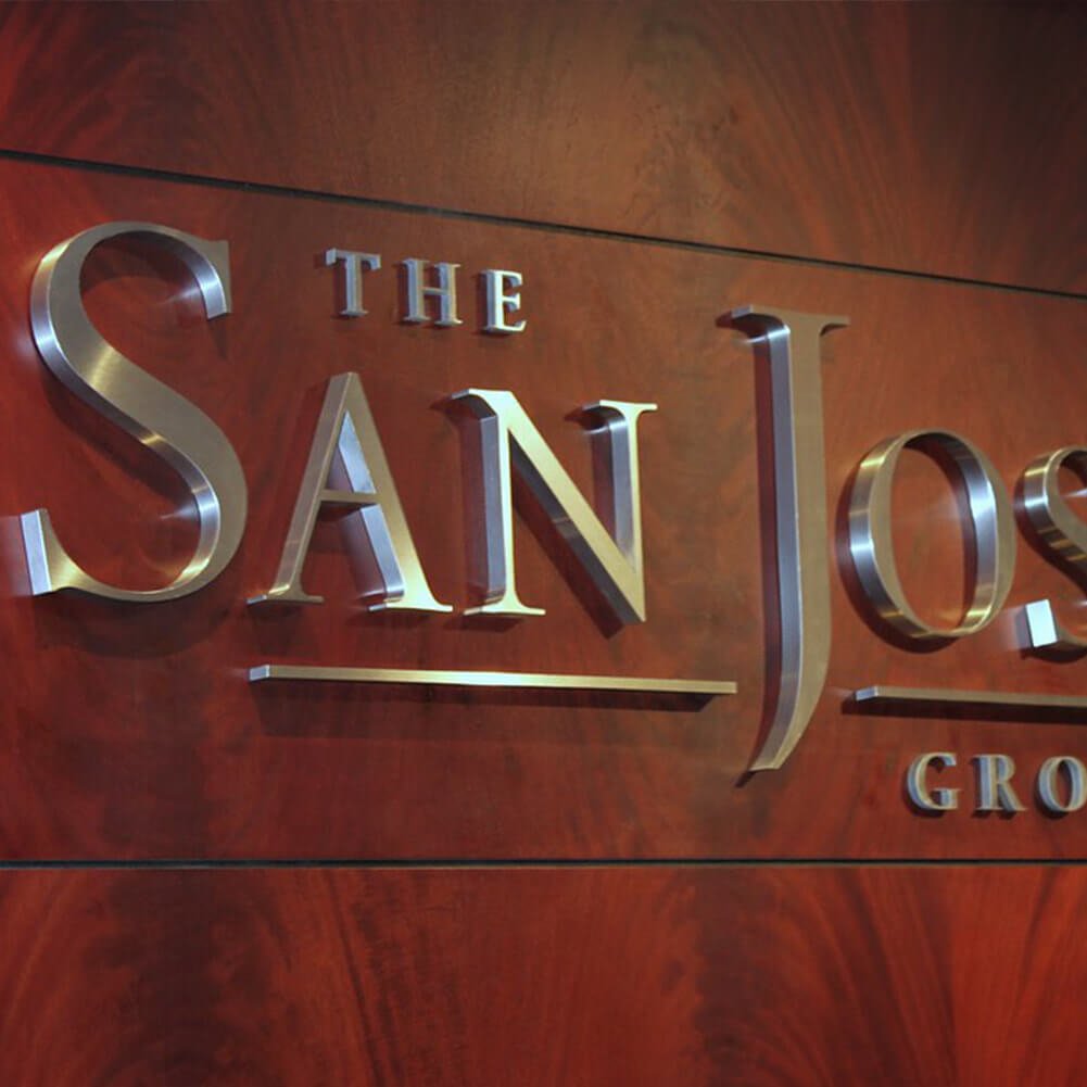 Commercial Building R Sign Aluminium Signs Brasso The New Liquid Metal Polish Metal Advertising