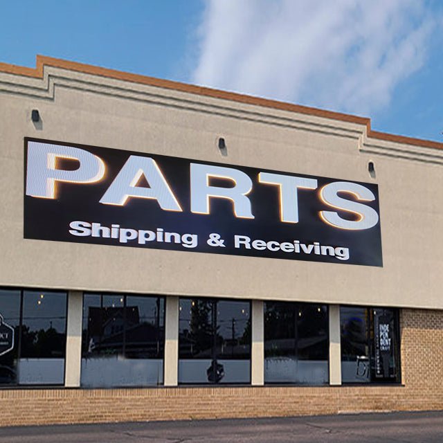 Modern Metal Store Sign Custom Blade Sign Storefront Name Sign ...
