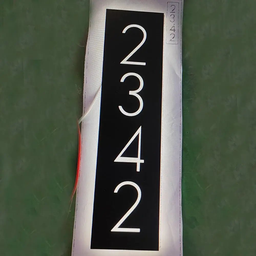 Personalized Reflective Address Plaques Modern House Number Designs Outdoor Signs Laser Engraved Art Custom Signs for Home or Business - BacklitLEDsign