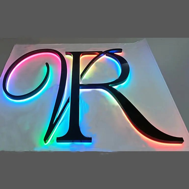 RGB LED Number Signs Color Changeable House Numbers Modern Wall Lighting Letter LED Backlit Door Number Light Address Numbers - BacklitLEDsign