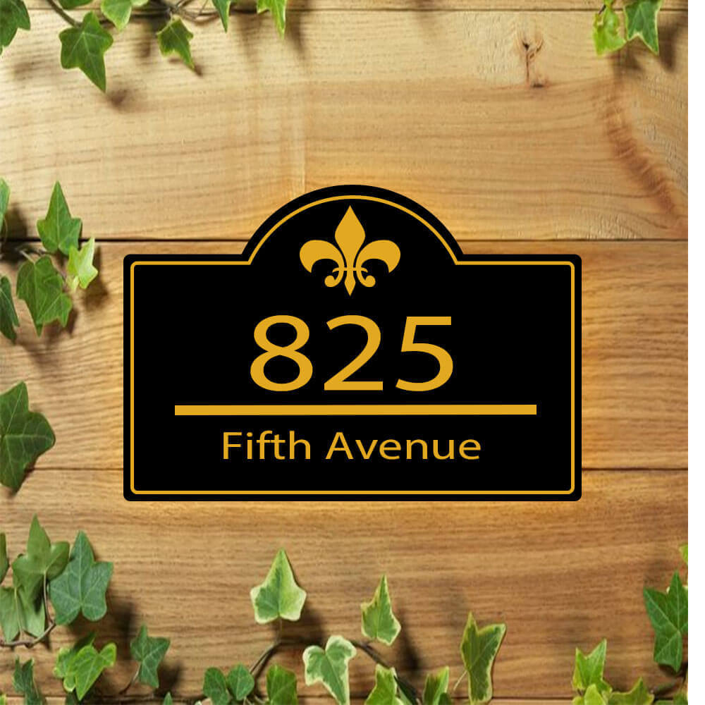 glow in the dark address signs led address numbers decorative metal plaques