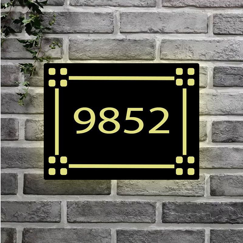 solar powered address sign address plaque metal address signs for lawn
