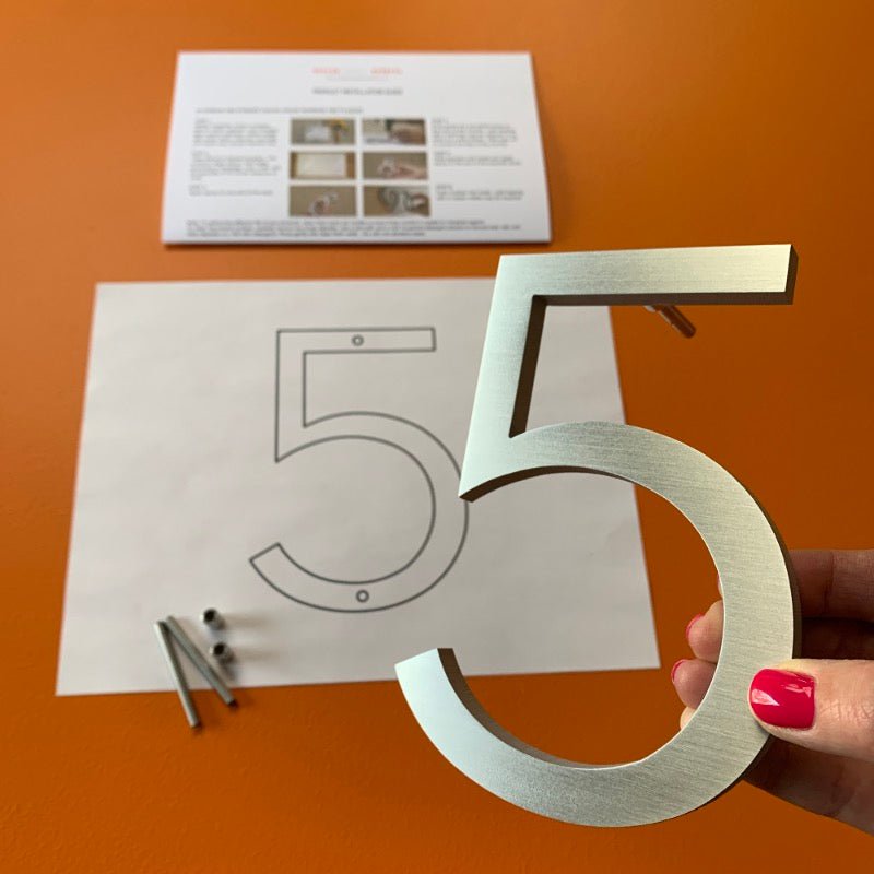Stainless Steel House Numbers | Metal Address Signs – BacklitLEDsign